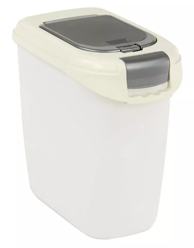 Futter-Vorratsbehälter 5kg/12L beige